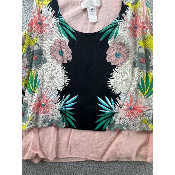 Corey Lynn Calter Floral Layered Sleeveless Top Size  M - Picture 4 of 6